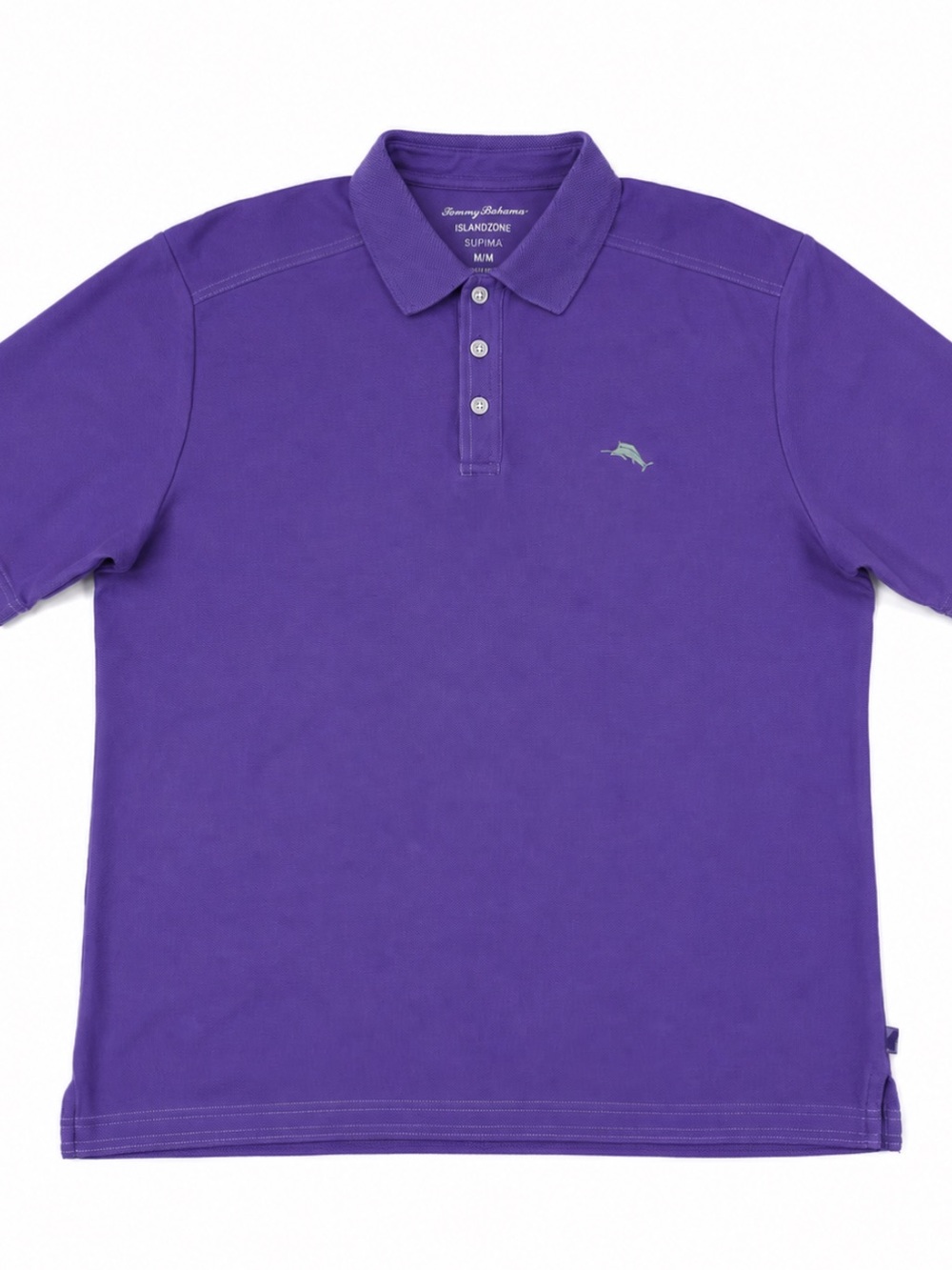 Tommy Bahama Purple IslandZone Supima Polo Medium